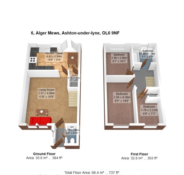 Alger Mews, Ashton-under- Lyne, OL6 9NF